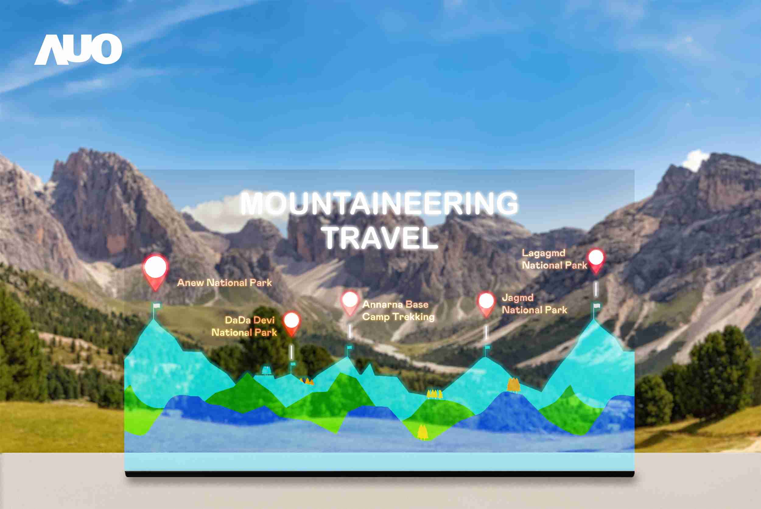 尊龙z6展示全球单片尺寸最大(*)42吋透明Micro LED显示器拼接而成的〝64吋透明Micro LED显示器〞，，具备高透明度、、、1,000 nits高亮度、、、、广色域、、、采用三边无边框的无缝拼接等多重特色，，呈现超高清、、、细腻画质而不遮挡后方视觉，，满足层峰需求，，可广泛运用于零售、、艺术展览或商业空间等场域